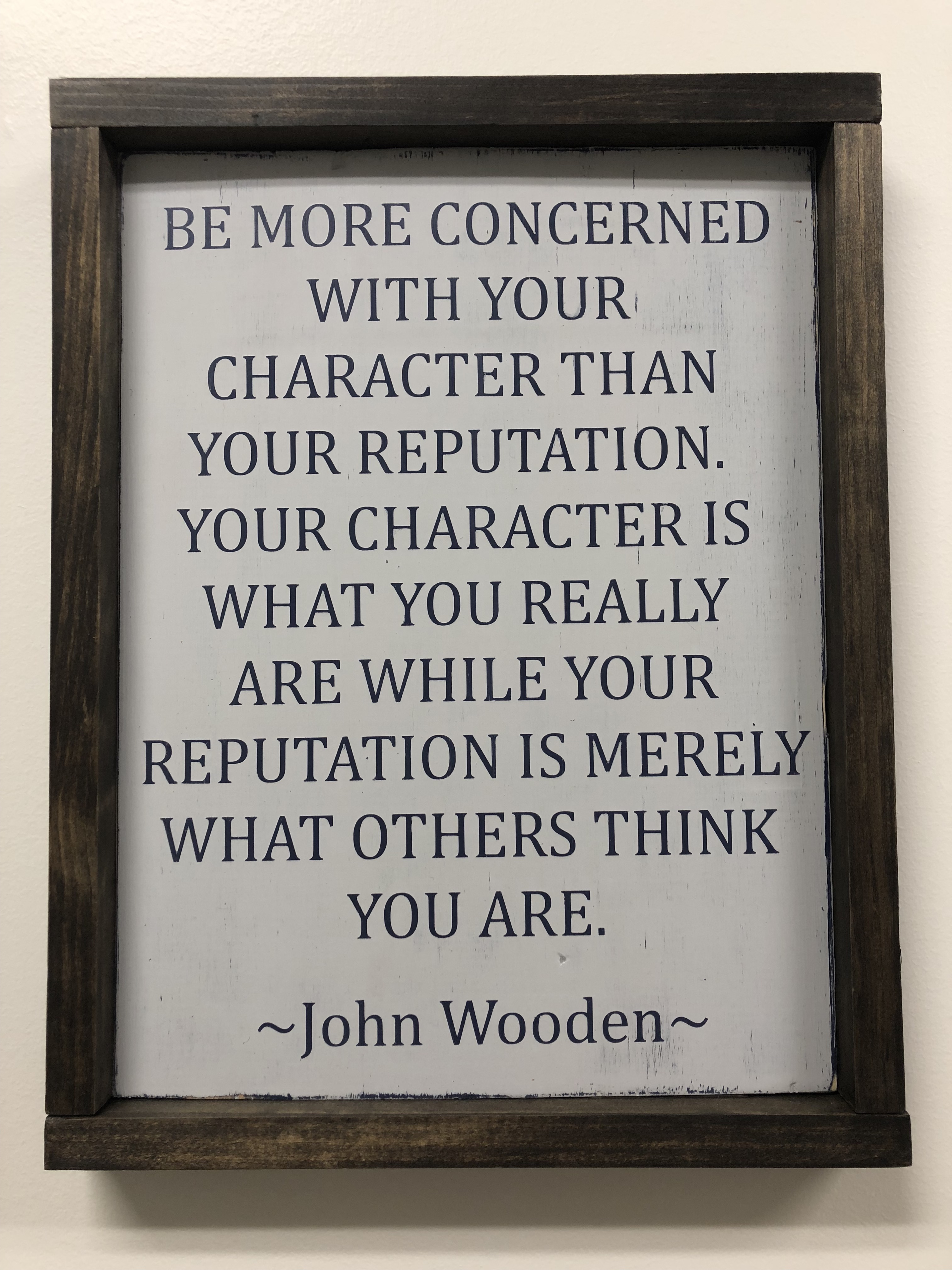 character quote wooden